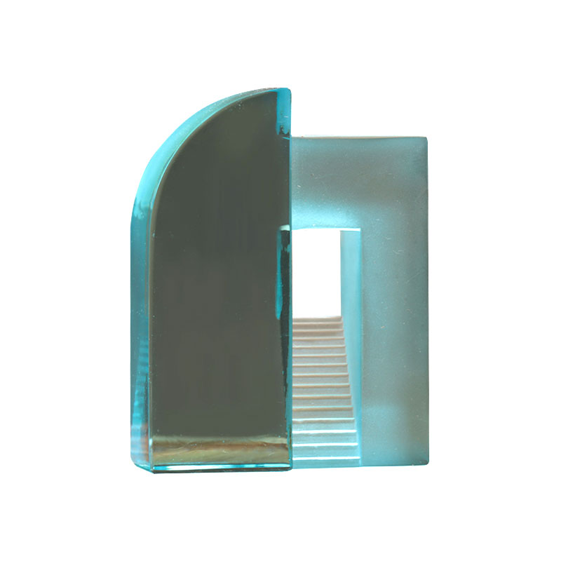 زیورآلات اسباب بازی چینی شیشه ای مات شیب دار آبی