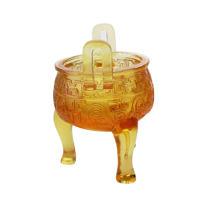 تزیینات سه پایه لعاب طلایی رنگ