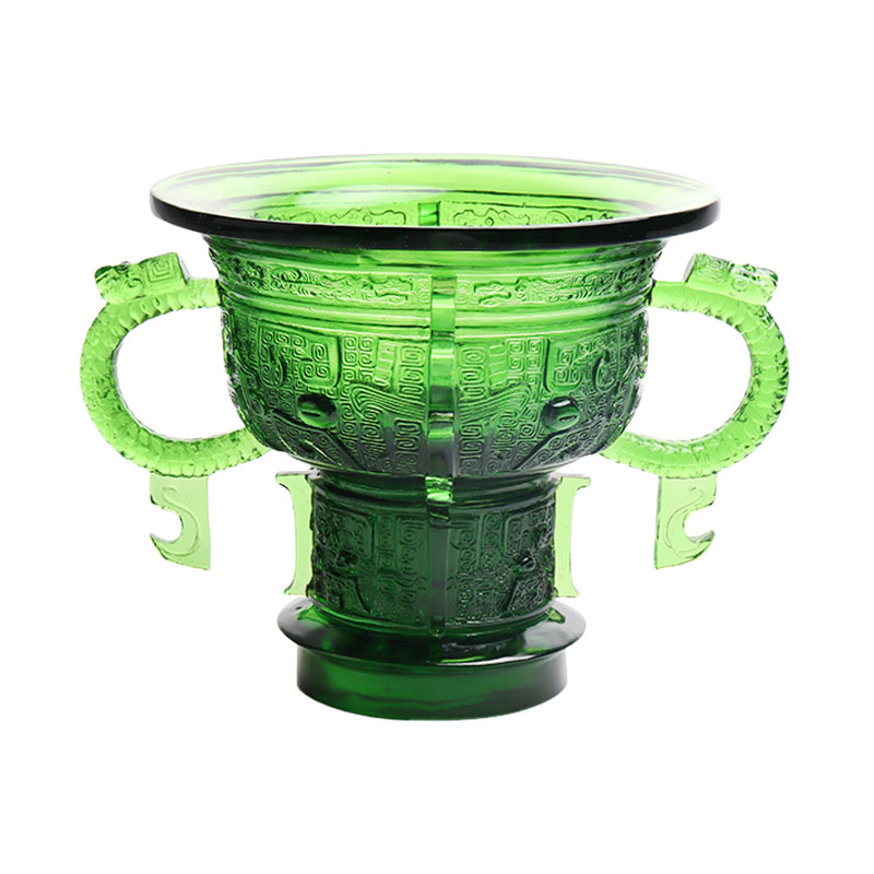 سه پایه چینی با دسته گوش اژدها و طرح خار