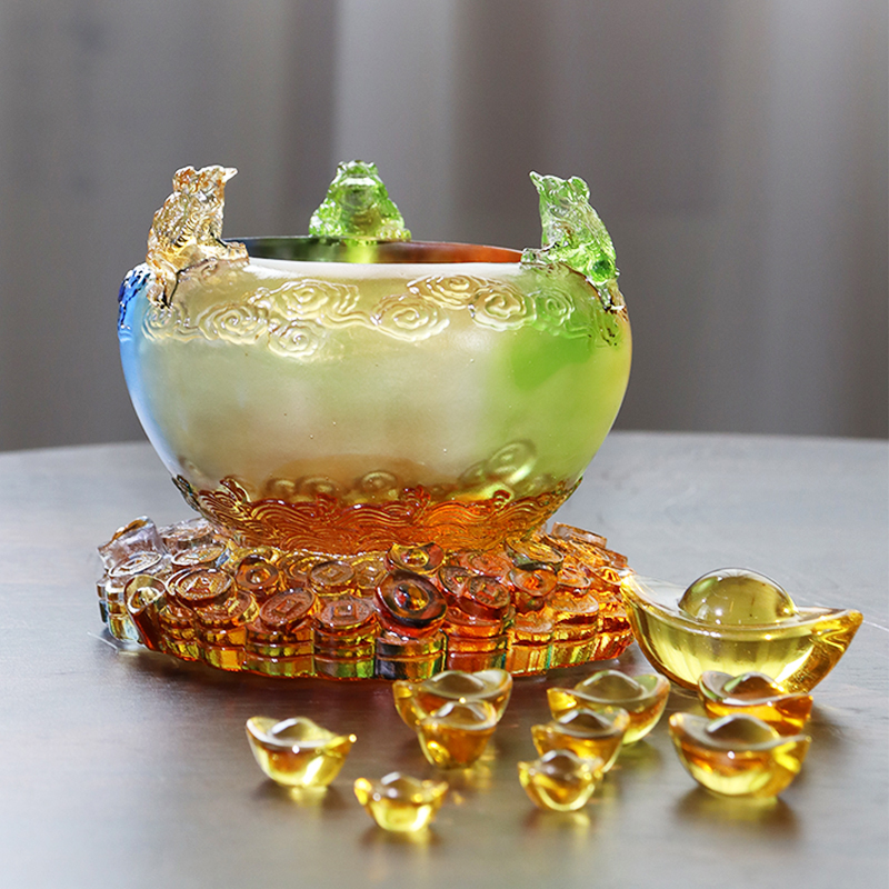 کاسه گنج شیشه ای کریستالی