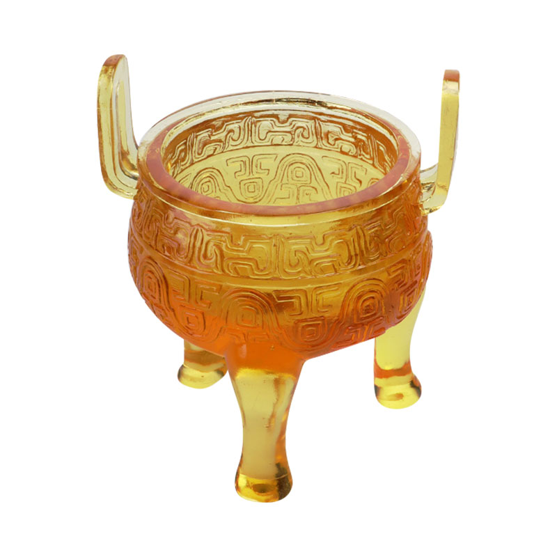 تزیینات سه پایه لعاب طلایی رنگ