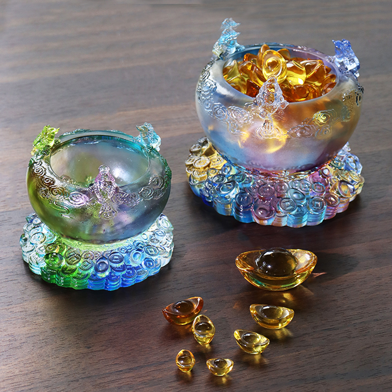 کاسه گنج شیشه ای کریستالی