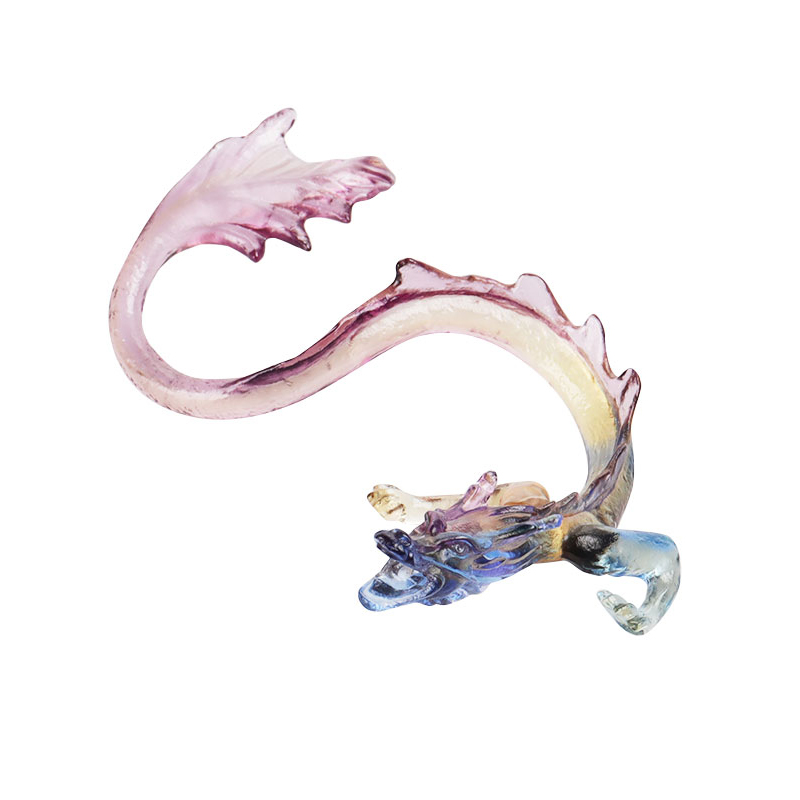 جا بخور شیشه ای گلدن اژدها