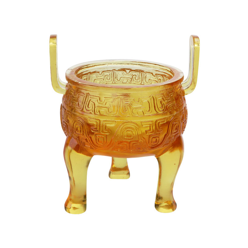 تزیینات سه پایه لعاب طلایی رنگ