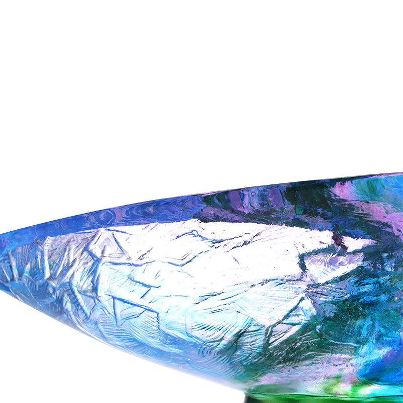 میوه خوری کریستال گلاس با تزیین پرنده