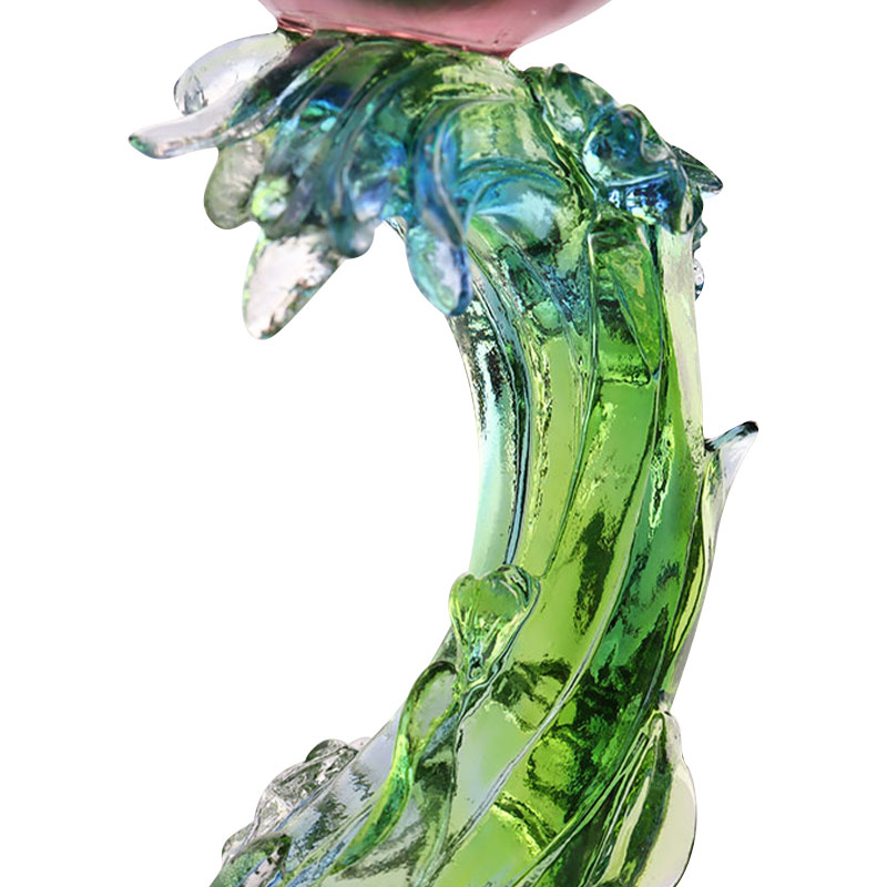 شمعدان لوتوس شکل کریستال گلاس