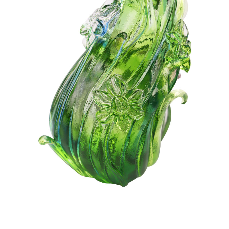 شمعدان لوتوس شکل کریستال گلاس