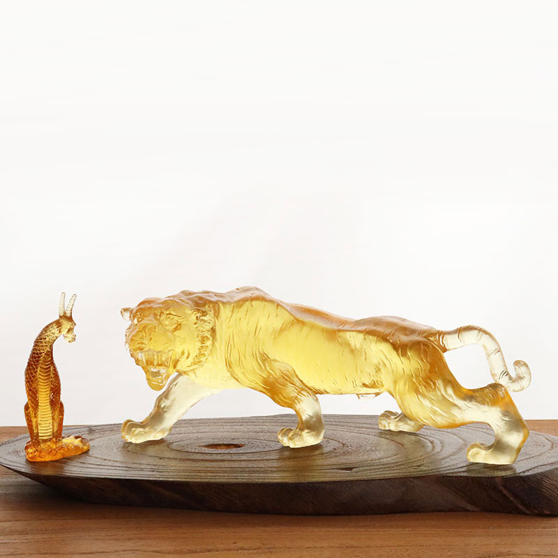 زیور آلات ببر لعاب طلایی رنگ