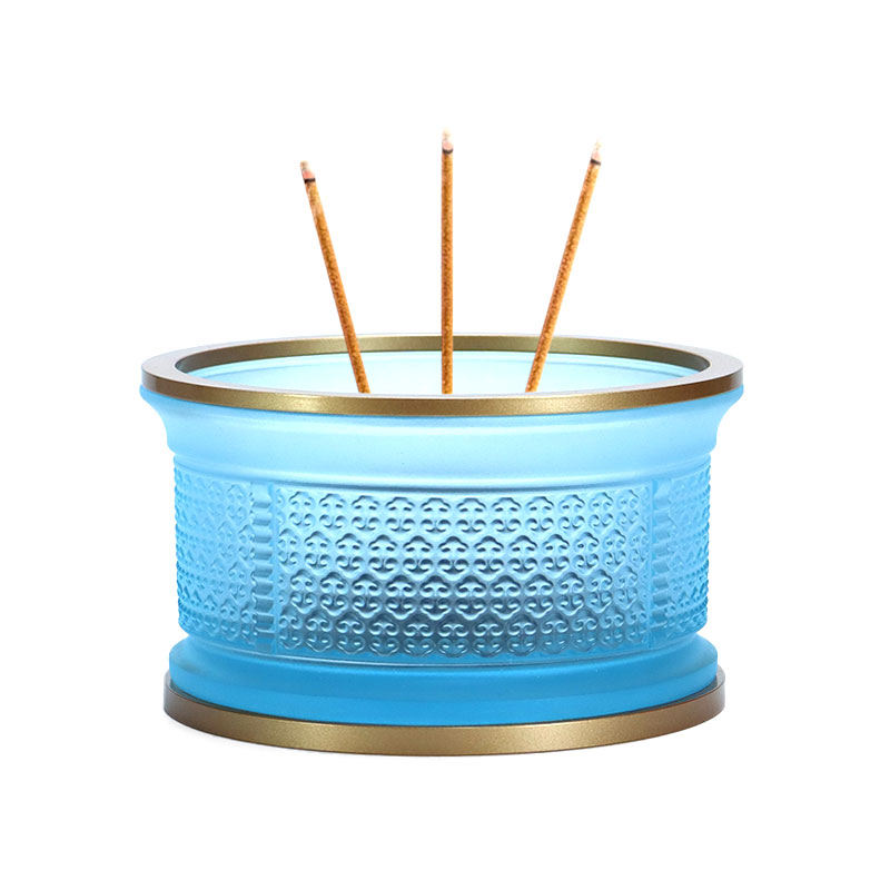 ست پیشکش محراب بودایی شیشه ای سری Ruyi آبی روشن