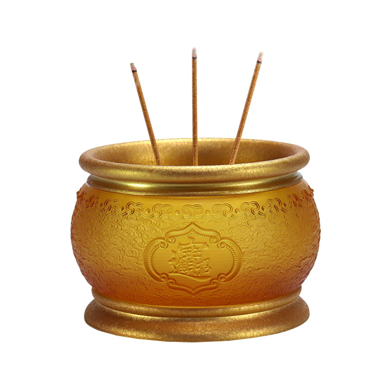 هدایای شیشه ای برای معبد بودایی برای آوردن ثروت و گنج