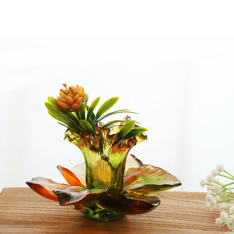 شمع گیر شیشه ای گلبرگ