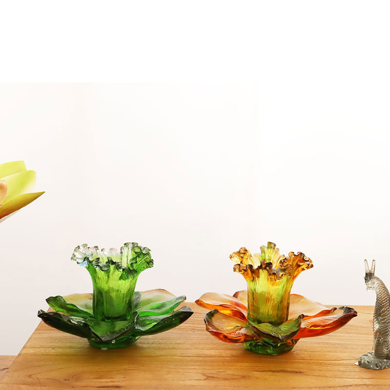 شمع گیر شیشه ای گلبرگ