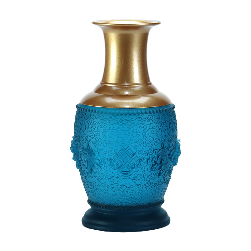 رویال آبی هشت نماد فرخنده بودایی محراب کریستال پیشکش