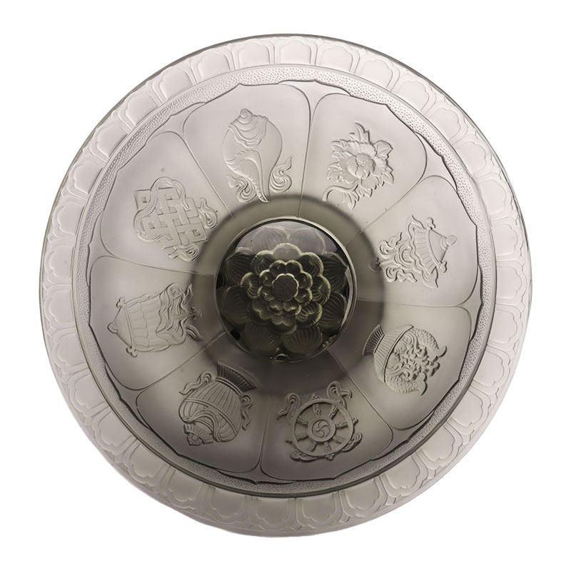 ظرف میوه لعاب خاکستری رنگ