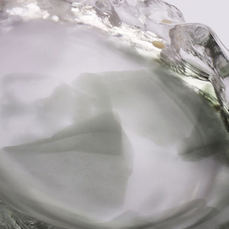 سینی میوه بیضی شکل شیشه ای تزئینی هنری