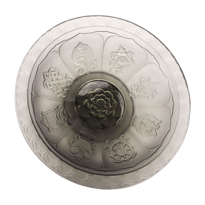 ظرف میوه لعاب خاکستری رنگ