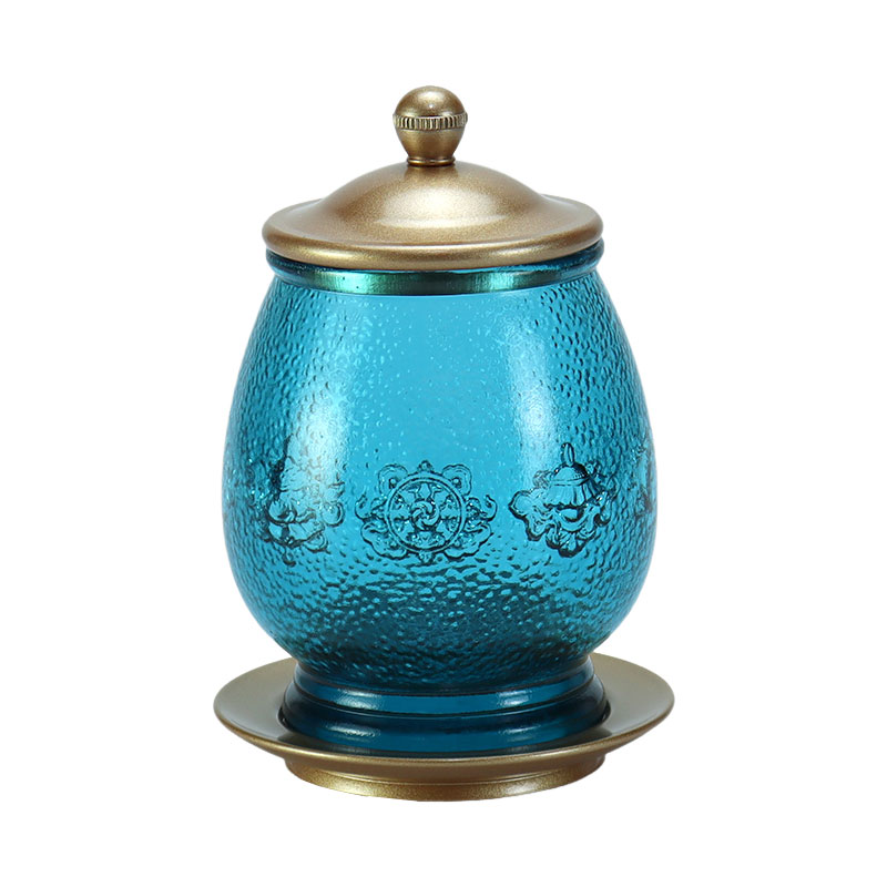 رویال آبی هشت نماد فرخنده بودایی محراب کریستال پیشکش