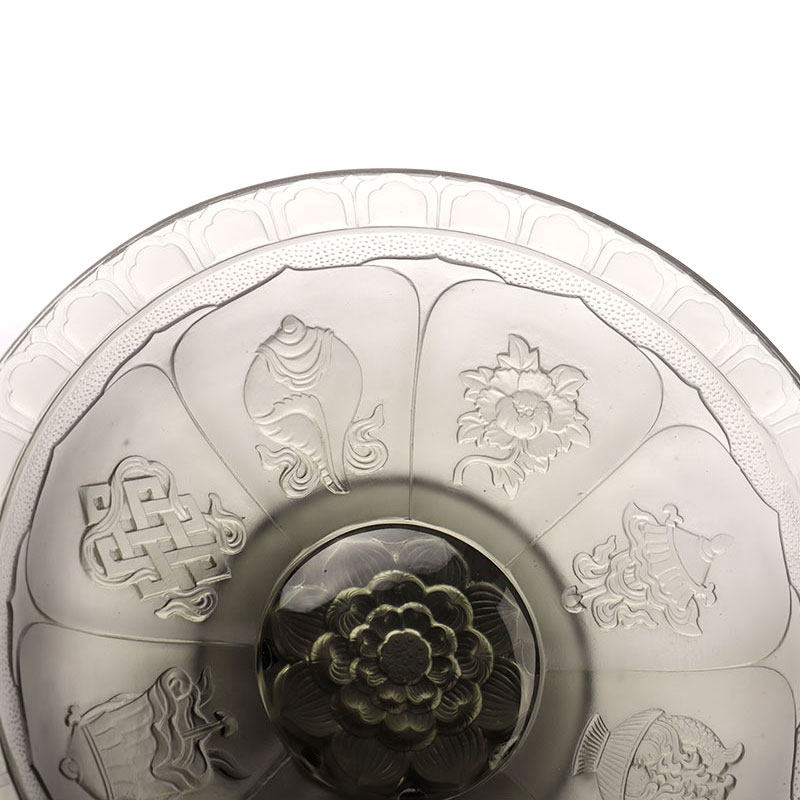 ظرف میوه لعاب خاکستری رنگ