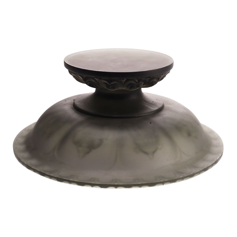 ظرف میوه لعاب خاکستری رنگ