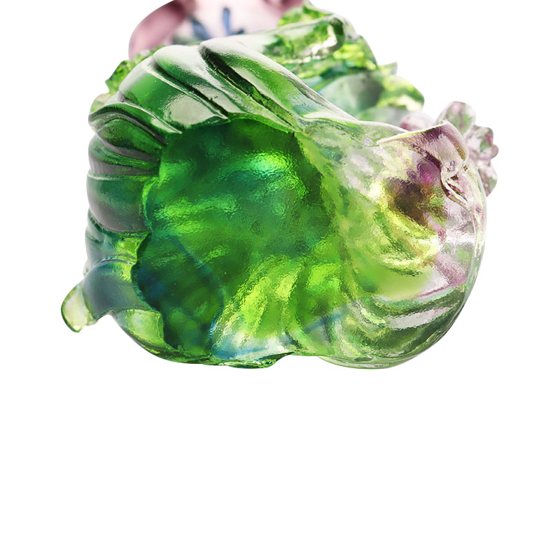 شمعدان لوتوس شکل کریستال گلاس