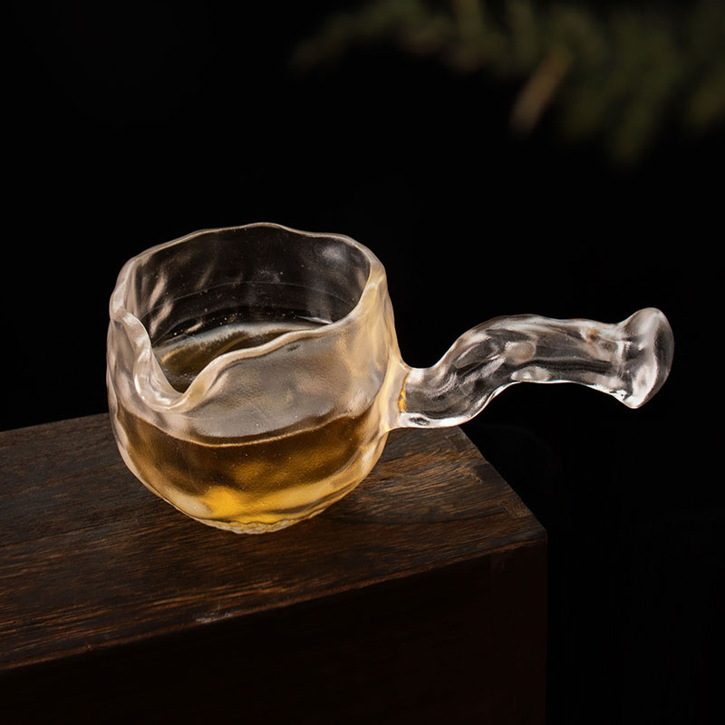 ست چای شیشه ای شفاف با قوری، فنجان چای