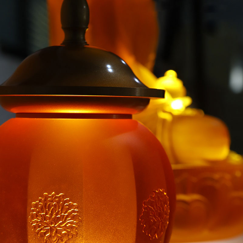 مجموعه پیشنهادات شیشه ای طلایی محراب بودایی سری