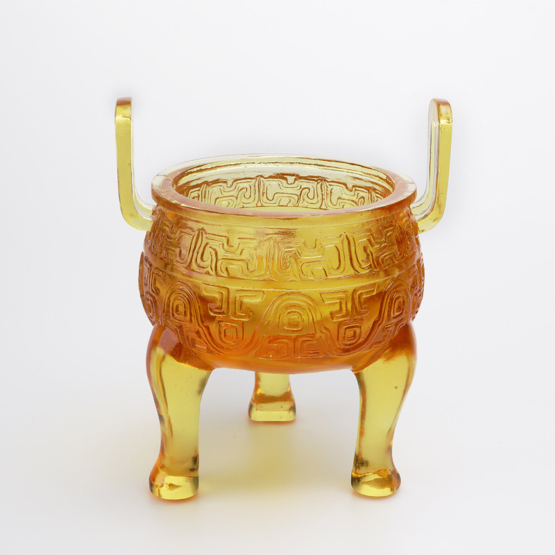 تزیینات سه پایه لعاب طلایی رنگ