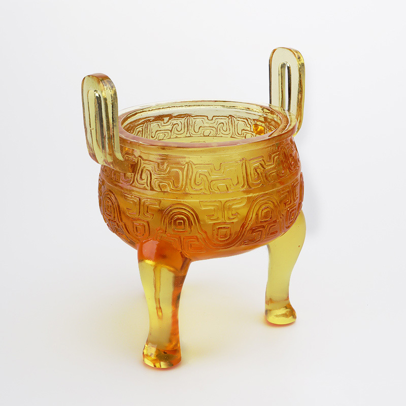 تزیینات سه پایه لعاب طلایی رنگ