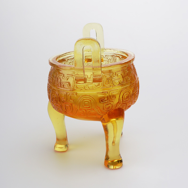 تزیینات سه پایه لعاب طلایی رنگ