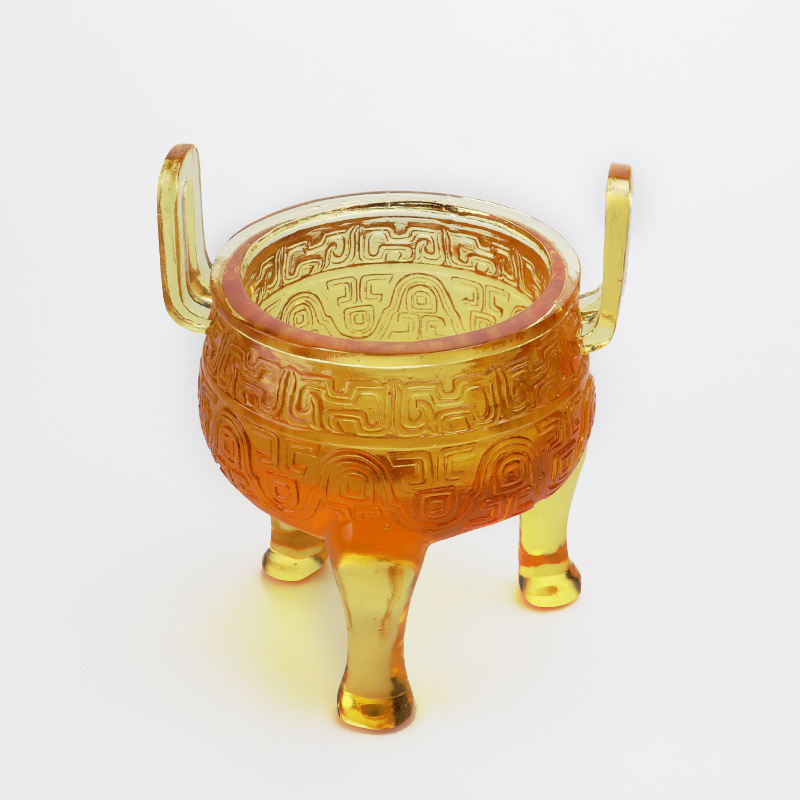 تزیینات سه پایه لعاب طلایی رنگ